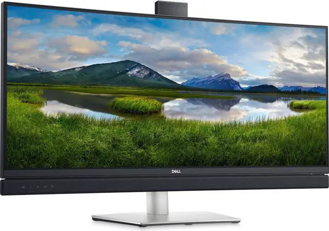 Alt view image 2 of 20 - Dell C3422WE 34" 21:9 WQHD 3440 x 1440 (2K) 60 Hz HDMI, DisplayPort, USB, Audio Built-in Speakers Video Conferencing IPS Monitor