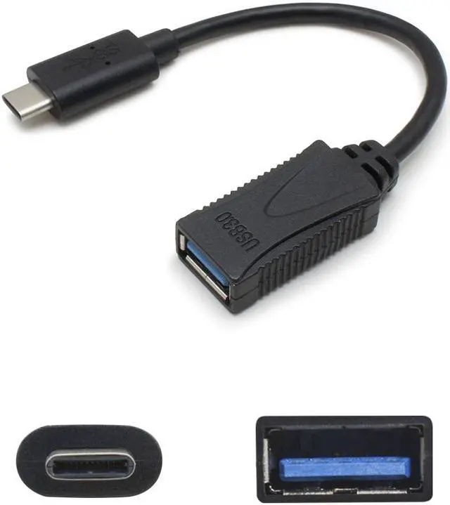 Alt view image 6 of 10 - Addon 5-Pack Of Usb 3.1 (C) Male To Usb 3.0 (A) Male Black Adapters