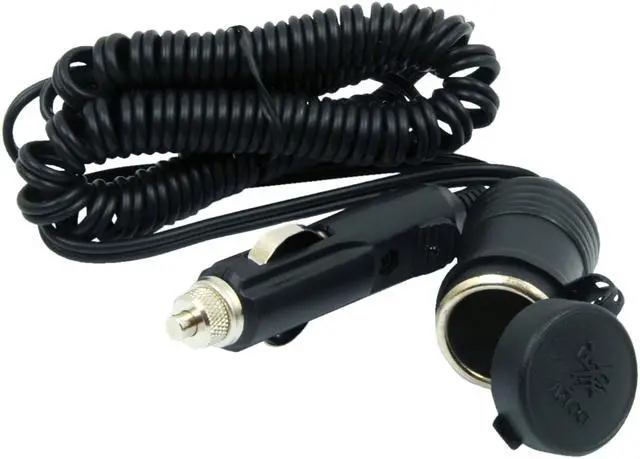 Alt view image 3 of 11 - Roadpro Cigarette Lighter Adapter, Coiled Cord 7" W x 1" D x 4" H  RPPS-2231