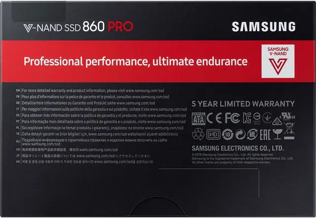 Alt view image 19 of 20 - Samsung - MZ-76P512E - Samsung TDSourcing 860 PRO MZ-76P512E - Solid state drive - encrypted - 512 GB - internal - 2.5 - SATA 6Gb/s - buffer: 512 MB - 256-bit AES - TCG Opal Encryption 2.0