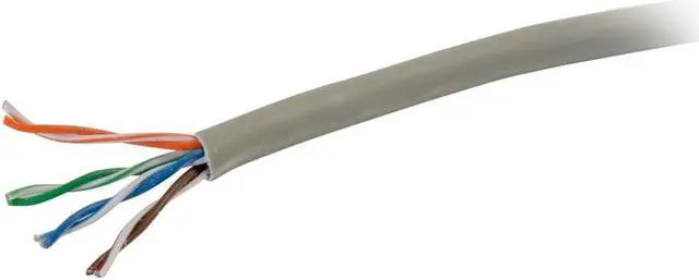 Alt view image 11 of 15 - C2G 1000FT Cat6 Bulk Unshielded Ethernet Network Cable w/ Solid Conductors, Gray