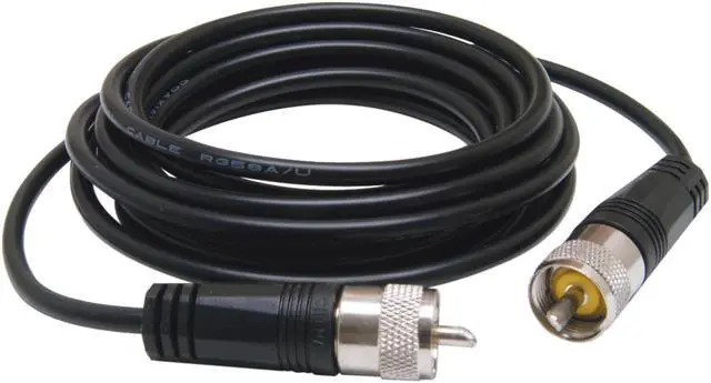 Alt view image 3 of 4 - ROADPRO R RP-9CC 9     CB ANTENNA COAX CABLE WITH PL-259 CONNECTORS  BLACK