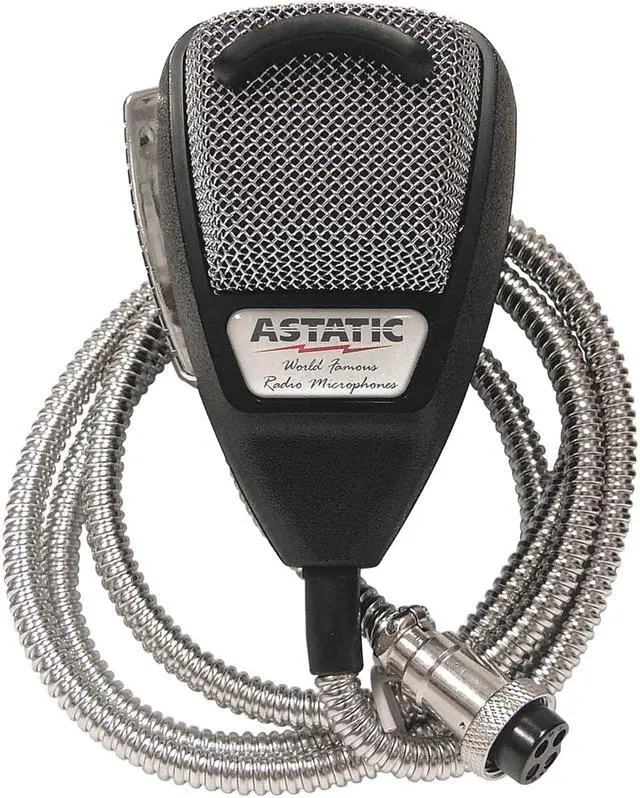 Alt view image 5 of 12 - ASTATIC TM 302-10001SE 636LSE NOISE CANCELING 4-PIN CB MICROPHONE  SILVER EDITION