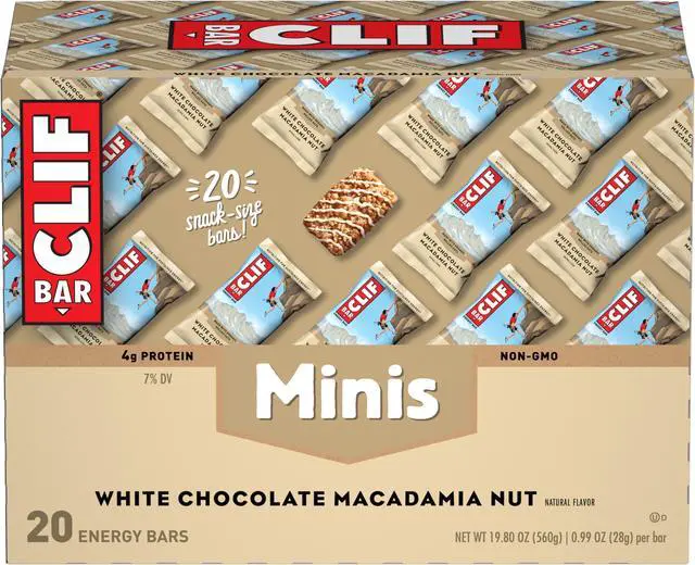 Alt view image 2 of 3 - Energy Bar Minis White Chocolate Macadamia Nut 1 oz 20/Box CCC37295