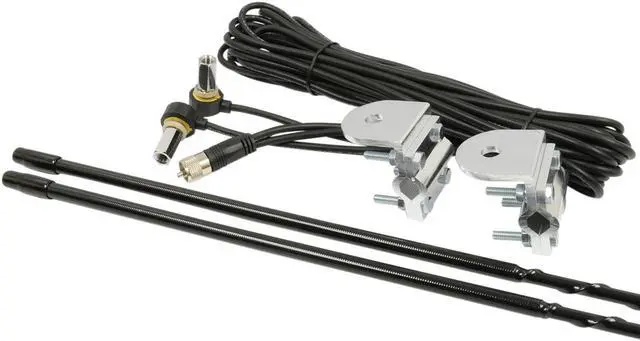 Alt view image 5 of 11 - ROADPRO R RPPS-23KB 3FT DUAL ANTENNA KIT  BLACK