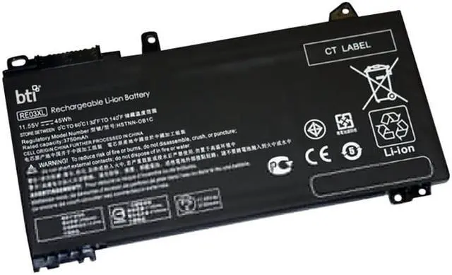 Alt view image 2 of 7 - Battery Technology Li-Ion Replacement Battery for HP Laptops 3750mAh (L32656-002-BTI)