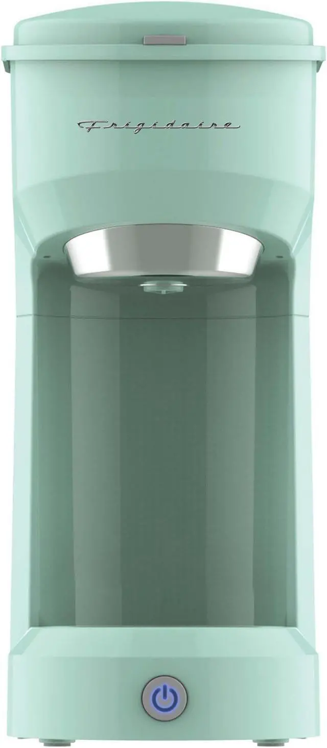 Alt view image 3 of 9 - Frigidaire ECMK088 Retro 1 Cup Single Serve Coffee Maker with Brew Basket, Mint