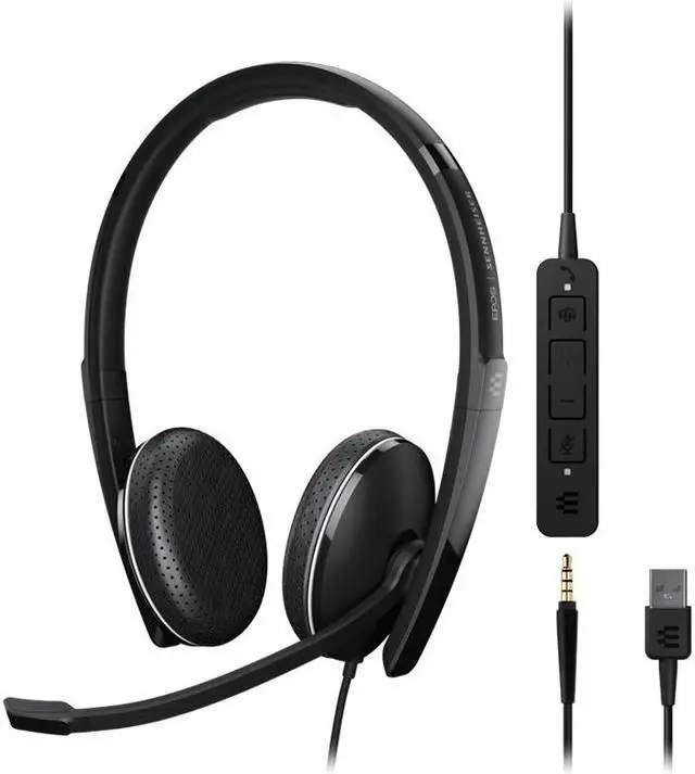 Alt view image 2 of 20 - EPOS / Sennheiser Adapt 165T Binaural On-Ear Wired 3.5mm Jack Headset