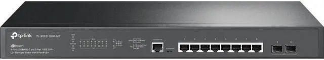 Alt view image 4 of 11 - TP-Link JetStream TL-SG3210XHP-M2 Ethernet Switch* - 8 Ports - Manageable - 3 Layer Supported - Modular - 240 W PoE Budget - Optical Fiber, Twisted Pair - PoE Ports - Rack-mountable, Desktop