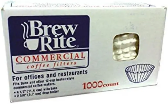 Main image of BASKET FILTERS FOR COMMERCIAL COFFEEMAKERS, 12 CUPS, 1,000 FILTERS/CARTON