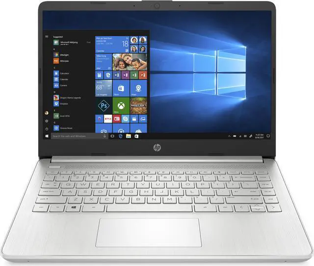 Alt view image 8 of 8 - HP 14 Laptop, 11th Gen Intel Core i3-1115G4, 4 GB RAM, 128 GB SSD Storage, 14-inch Full HD Display, Windows 10 in S Mode, Long Battery Life, HP Fast-Charge, Thin & Light Design (14-dq2020nr, 2021)