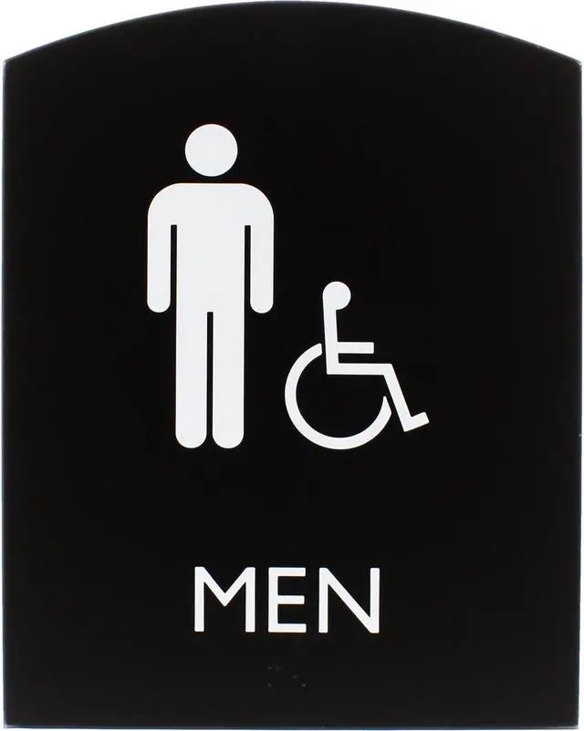 Main image of Lorell Sign, Men, 6-4/5"Wx8-1/2"Lx4/5"H, Black (LLR02677)