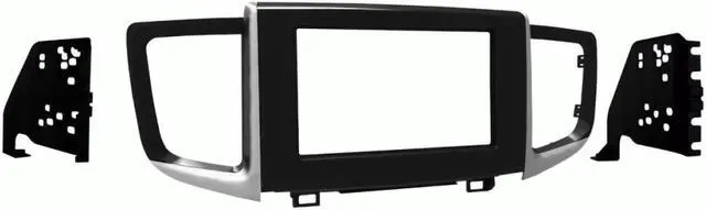 Alt view image 6 of 6 - Metra 95-7811HG Gloss Black Double DIN Dash Kit for Select 2016-2018 Honda Pilot