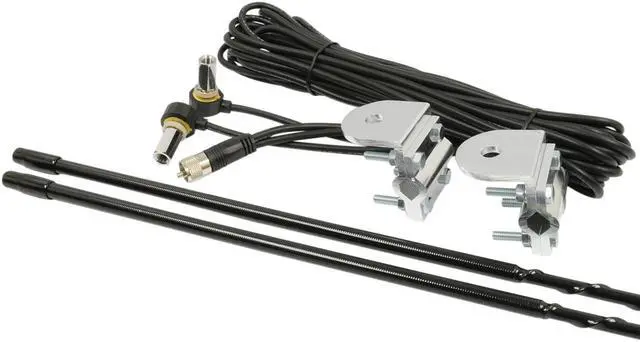 Alt view image 4 of 11 - ROADPRO R RPPS-24KB 4FT DUAL ANTENNA KIT  BLACK
