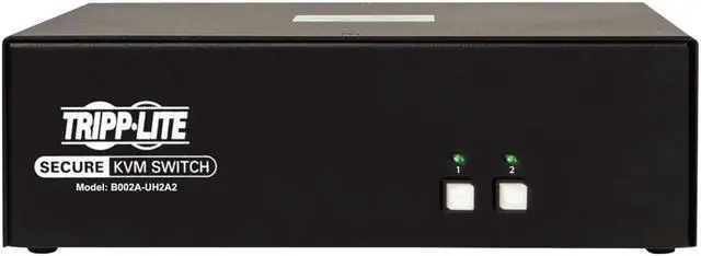 Alt view image 2 of 16 - Tripp Lite 2-Port Dual-Monitor Secure KVM Switch TAA B002AUH2A2