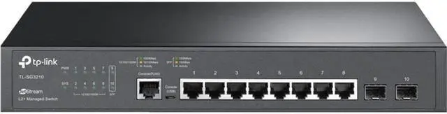 Alt view image 3 of 14 - TP-Link JetStream 8-Port Gigabit L2+ Managed Switch with 2 SFP Slots - 8 Ports - Manageable - 3 Layer Supported - Modular - Optical Fiber, Twisted Pair - Rack-mountable, Desktop