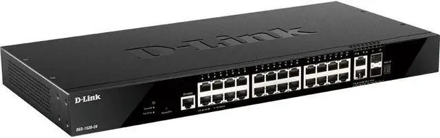 Alt view image 7 of 12 - D-Link DGS-1520-28 Layer 3 Switch - 26 Ports - Manageable - 3 Layer Supported - Modular - Twisted Pair, Optical Fiber - 1U High - Rack-mountable - Lifetime Limited Warranty
