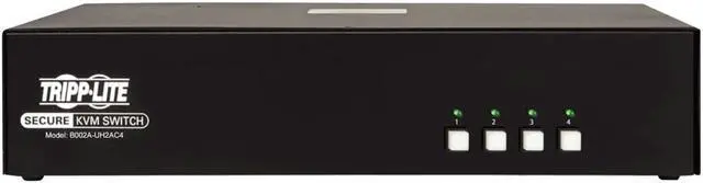 Alt view image 8 of 16 - Tripp Lite 4-Port Dual-Monitor Secure KVM Switch TAA B002AUH2AC4