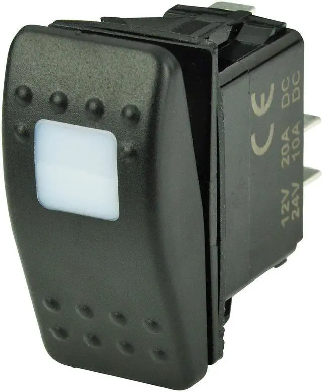 Alt view image 2 of 5 - BEP Marine SPST Contura Switch SPST Contura Switch -1-Amber LED-OFF or ON