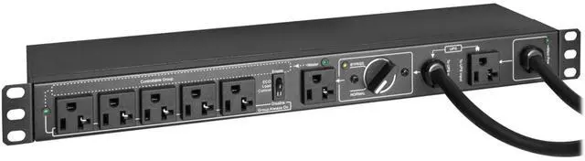 Alt view image 3 of 20 - Tripp Lite PDU Hot Swap with Manual Bypass 15A 6 5-20R 2 5-20P Inputs PDUB201U