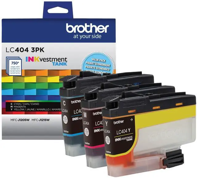 Alt view image 2 of 16 - Brother LC4043PK INKvestment Ink Cyan/Magenta/Yellow 3/Pack LC4043PKS