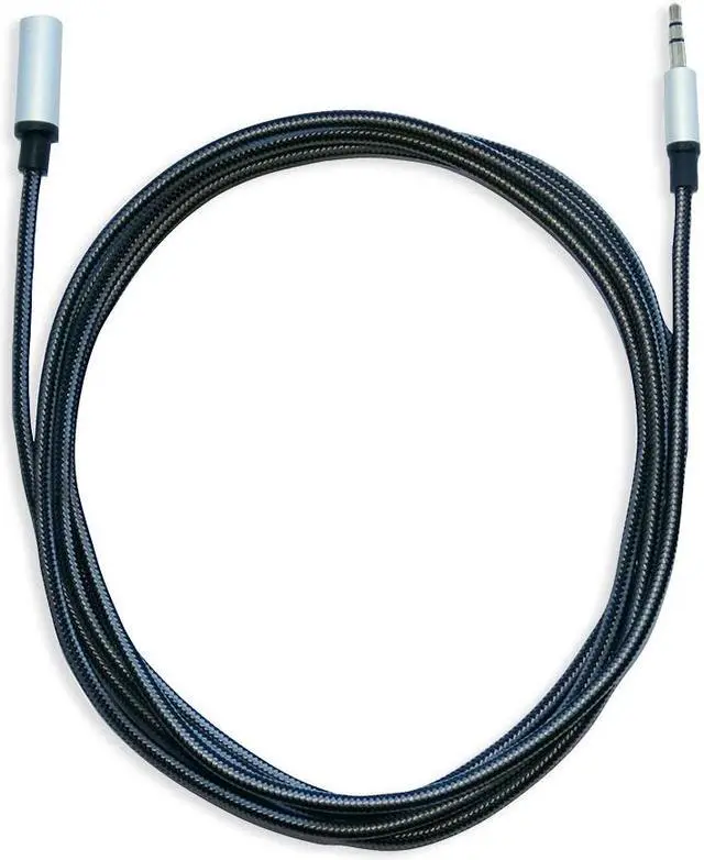 Alt view image 2 of 7 - SIIG CB-AU0C12-S1 6.56 ft. Woven Fab Stereo Aux Cable Male to Female