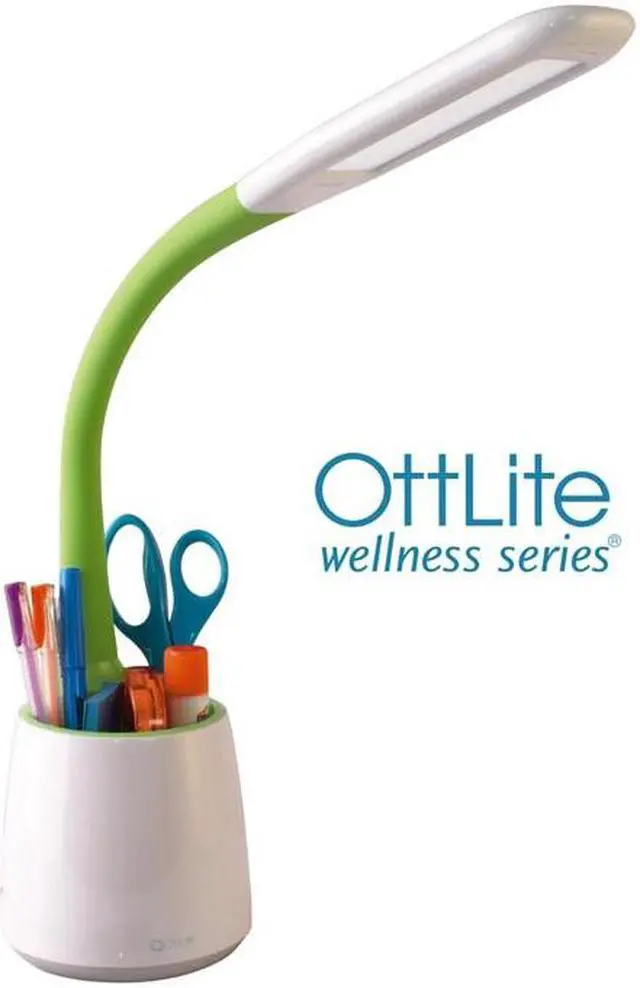 Alt view image 7 of 7 - OttLite Organize LED Desk Lamp | 3 Brightness Settings, Reduces Eye Strain, 2.1A USB Port | Great for Home, Office, Workshop, Dorm - OEM