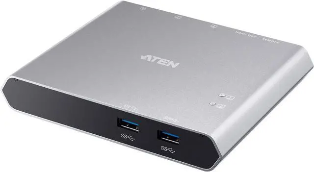 Alt view image 9 of 10 - Aten 2-Port USB-C Gen 1 Dock Switch with Power Pass-through US3310