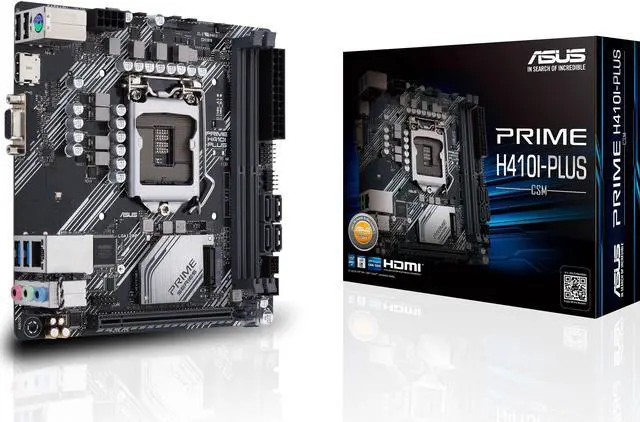 Alt view image 11 of 11 - ASUS PRIME H410I-PLUS/CSM LGA 1200 Intel H410 Mini ITX Intel Motherboard