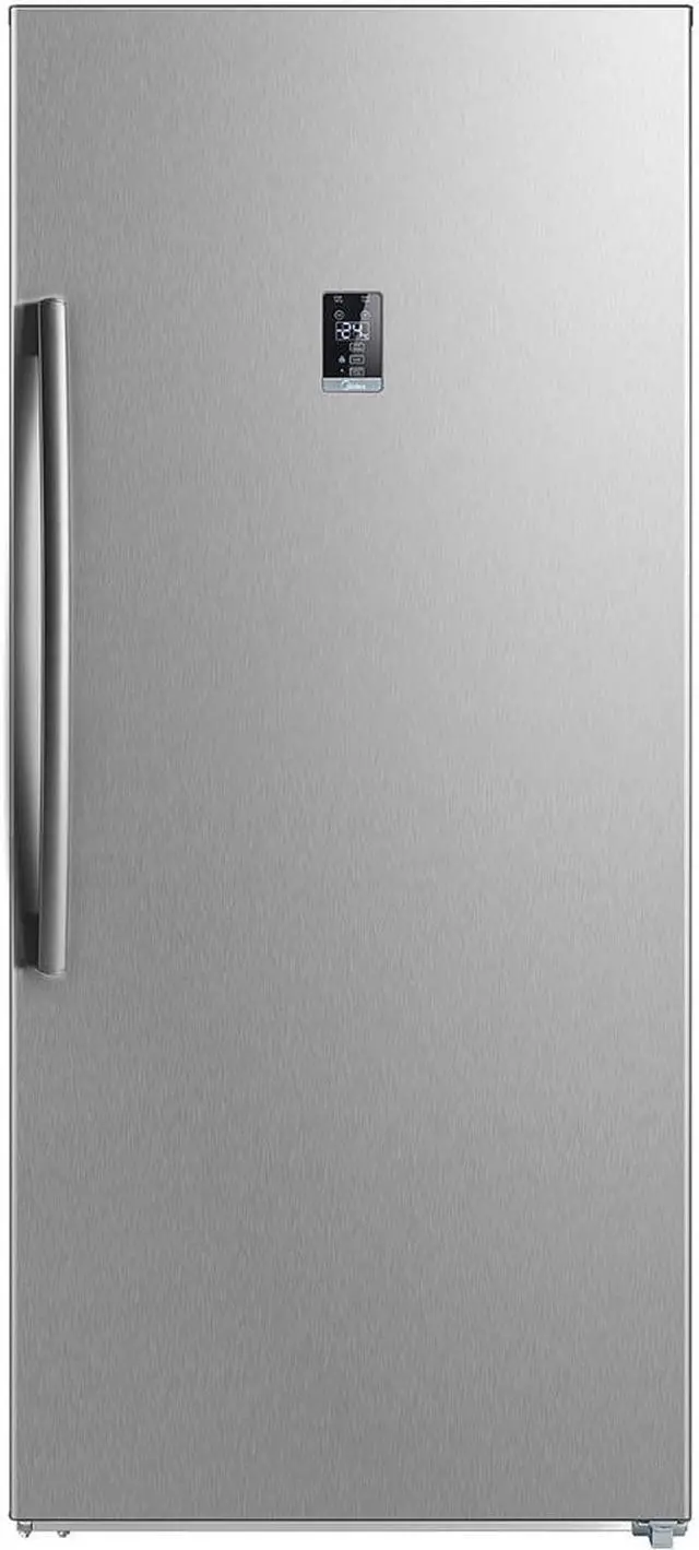 Alt view image 3 of 5 - Midea 17 Cu. Ft. Stainless Convertible Upright Freezer