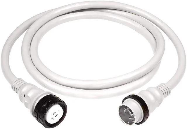 Alt view image 2 of 4 - Marinco 50Amp 125/250V Shore Power Cable - 25' - White