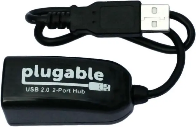 Alt view image 4 of 8 - Plugable 2-in-1 USB Splitter with Dual USB 2.0 Ports, Compatible with Windows, Linux, macOS, Chrome OS, USB Multiport Hub for Laptops