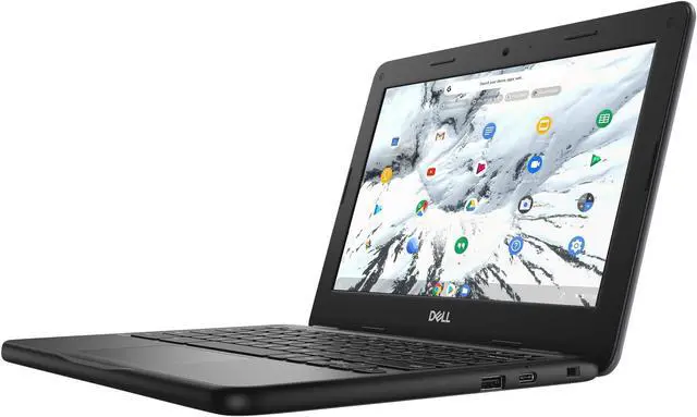 Alt view image 9 of 20 - Dell Chromebook 11 3000 3100 11.6" Rugged Chromebook - HD - 1366 x 768 - Intel Celeron N4020 Dual-core (2 Core) - 4 GB RAM - 16 GB Flash Memory - Chrome OS - English (US) Keyboard - 14 Hour Batte