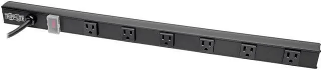 Alt view image 2 of 11 - POWER STRIP RIGHT-ANGLE 6 OUTLET BLACK
