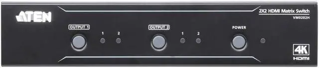 Alt view image 6 of 8 - ATEN VM0202H 2x2 4K HDMI Matrix Switch