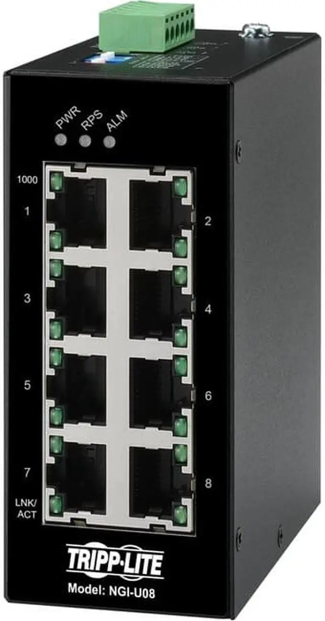 Alt view image 8 of 16 - Tripp Lite NGI-U08 Ethernet Switch NGIU08