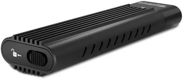 Alt view image 10 of 20 - Plugable USB C to M.2 NVMe Tool-free Driverless Enclosure, USB C and Thunderbolt 3, Up to USB 3.1 Gen 2 Speeds (10Gbps). Includes USB-C and USB 3.0 Cables (Supports M.2 NVMe SSDs 2280 2260 2242)