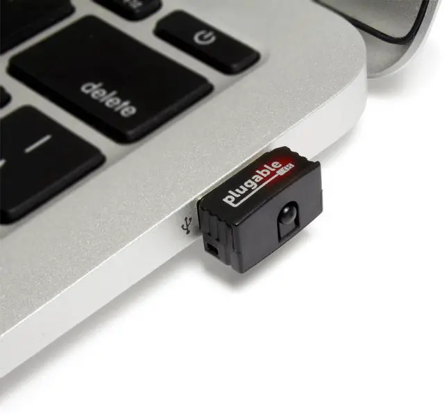 Alt view image 6 of 8 - Plugable USB 2.0 Wireless N 802.11n 150 Mbps Nano WiFi Network Adapter (Realtek RTL8188EUS Chipset) Plug and Play for Windows