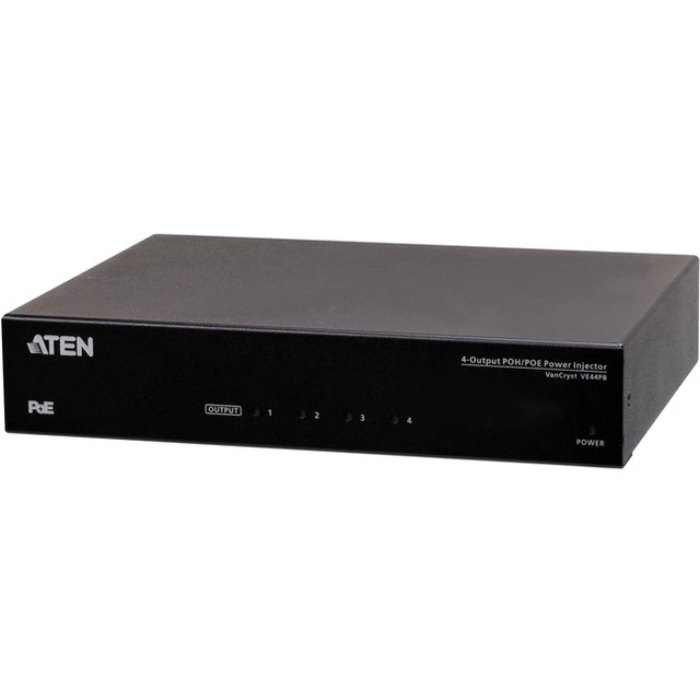 Alt view image 2 of 2 - Aten Ve44Pb 4-Output Poh/Poe Power Injector