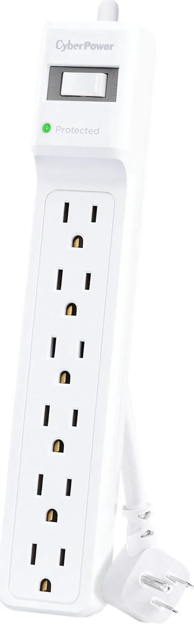 Alt view image 2 of 2 - CyberPower MP1082SS Essential 6 Outlet Surge with 500 J