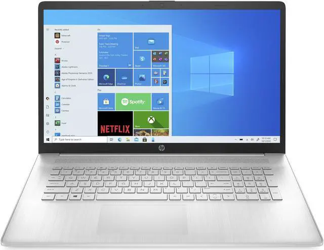 Alt view image 8 of 14 - HP 17 Series 17.3" Laptop AMD Athlon Silver 3050U 4GB RAM 256GB SSD Natural Silver