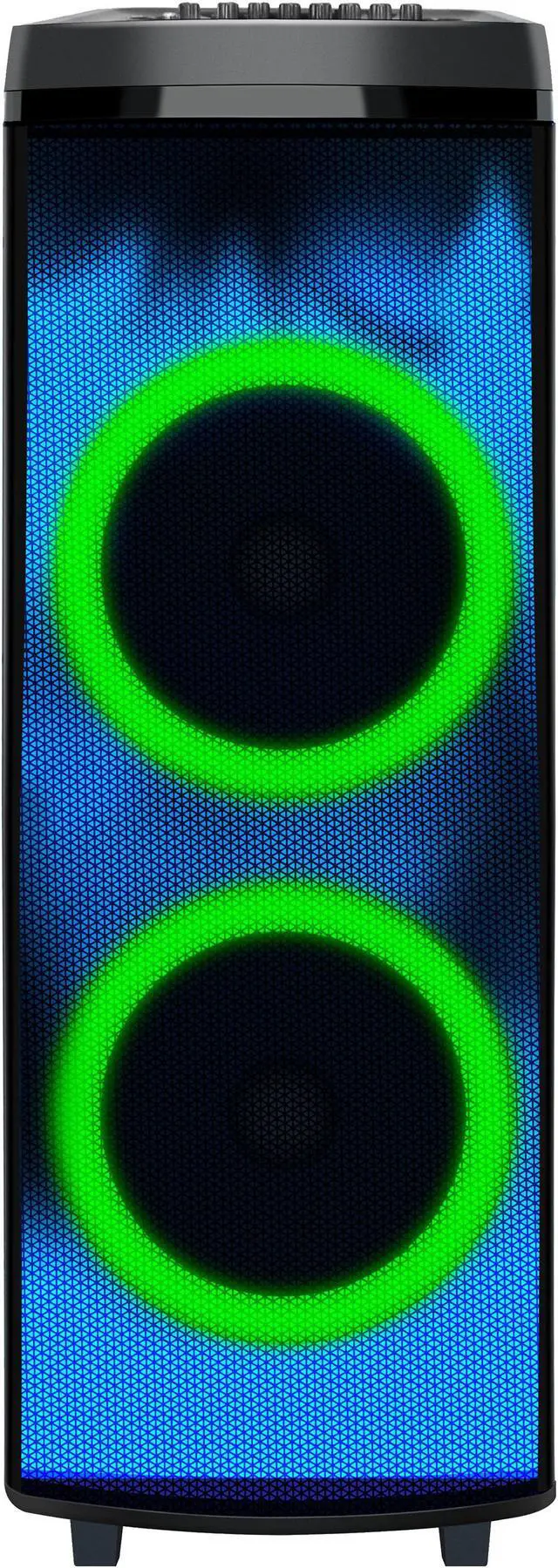 Alt view image 7 of 12 - Super Sonic IQ-7012DJBT Bluetooth 2 x 12” True Wireless Rechargeable Speaker 90 Watts with FIRE Light Show, FM, Mic