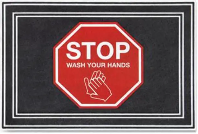 Alt view image 3 of 6 - Apache Mills Mat,Stop Wash Your H,Ccbk 3984528832X3