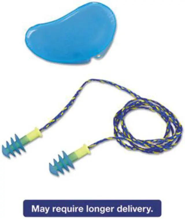 Alt view image 6 of 14 - HONEYWELL HOWARD LEIGHT FUS30-HP Reusable Corded Ear Plugs, Flanged Shape, 27
