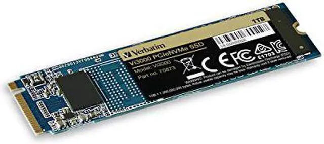Alt view image 10 of 20 - Verbatim 1TB Vi3000 PCIe Gen 3.0 X4 NVMe M.2 2280 Internal SSD