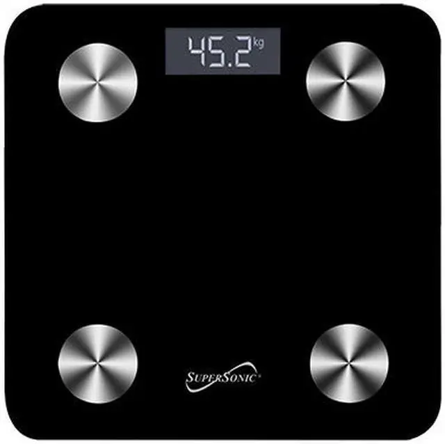 Alt view image 5 of 6 - Supersonic Bluetooth Fitness Weight Smart Scale Tracker Body Composition Analyzer SC-851BTS
