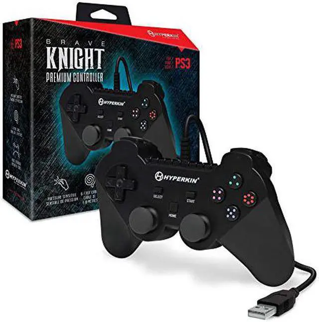 Alt view image 3 of 9 - hyperkin "brave knight" premium controller for ps3/ pc/ mac black