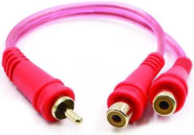 Alt view image 2 of 10 - Rca Splitter Audiopipe 1m-2f Clear Installer Series