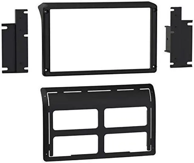Alt view image 3 of 10 - Metra Dash Kit for Pioneer DMH-C5500NEX 8" Receiver in a 2011-17 Jeep Wrangler
