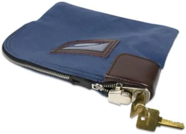 Alt view image 4 of 5 - FABRIC DEPOSIT BAG, LOCKING, 8.5 X 11 X 1, NYLON, BLUE